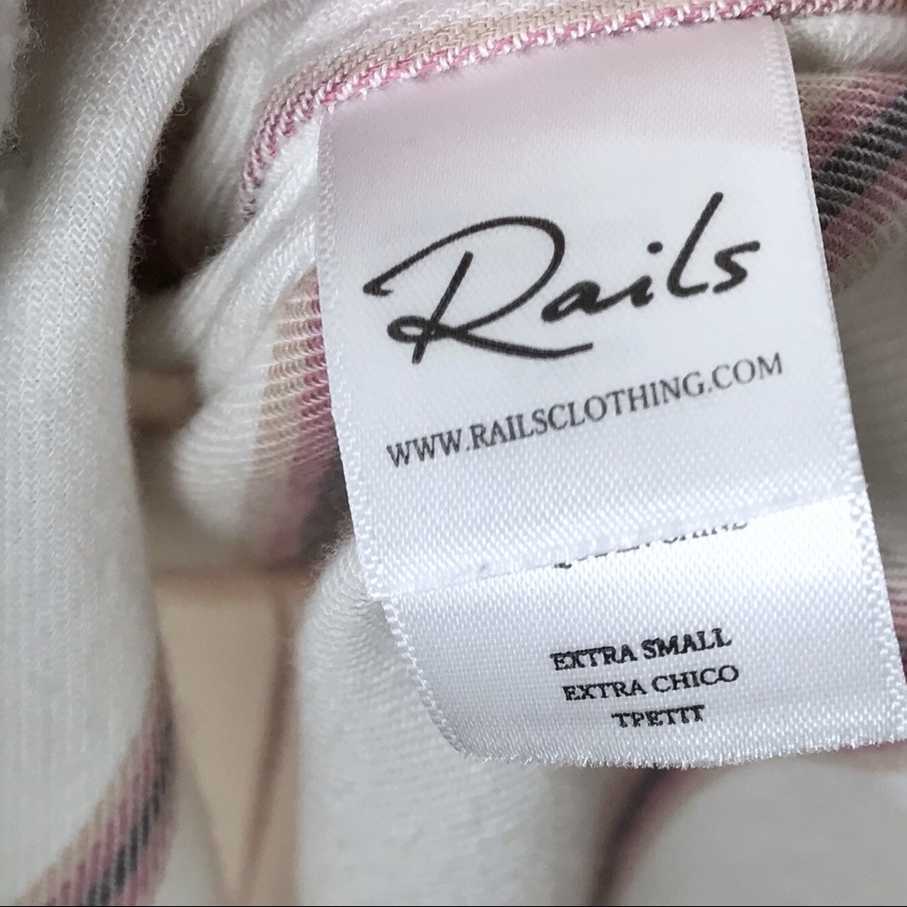 Rails Andie Ruffled Button Down Plaid Flannel Shi… - image 8